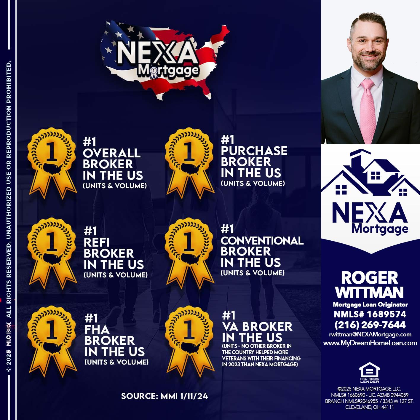 #1 - Roger Wittman -Mortgage Loan Originator