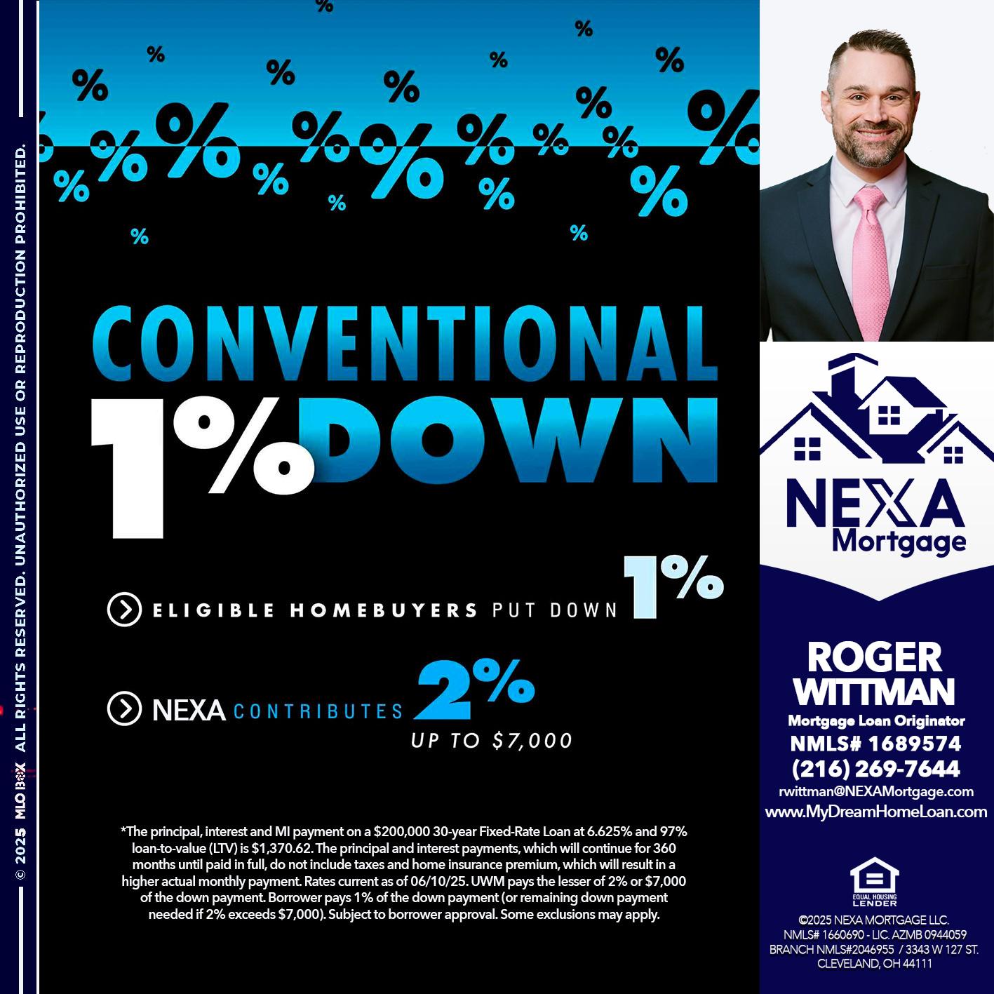 conventional - Roger Wittman -Mortgage Loan Originator