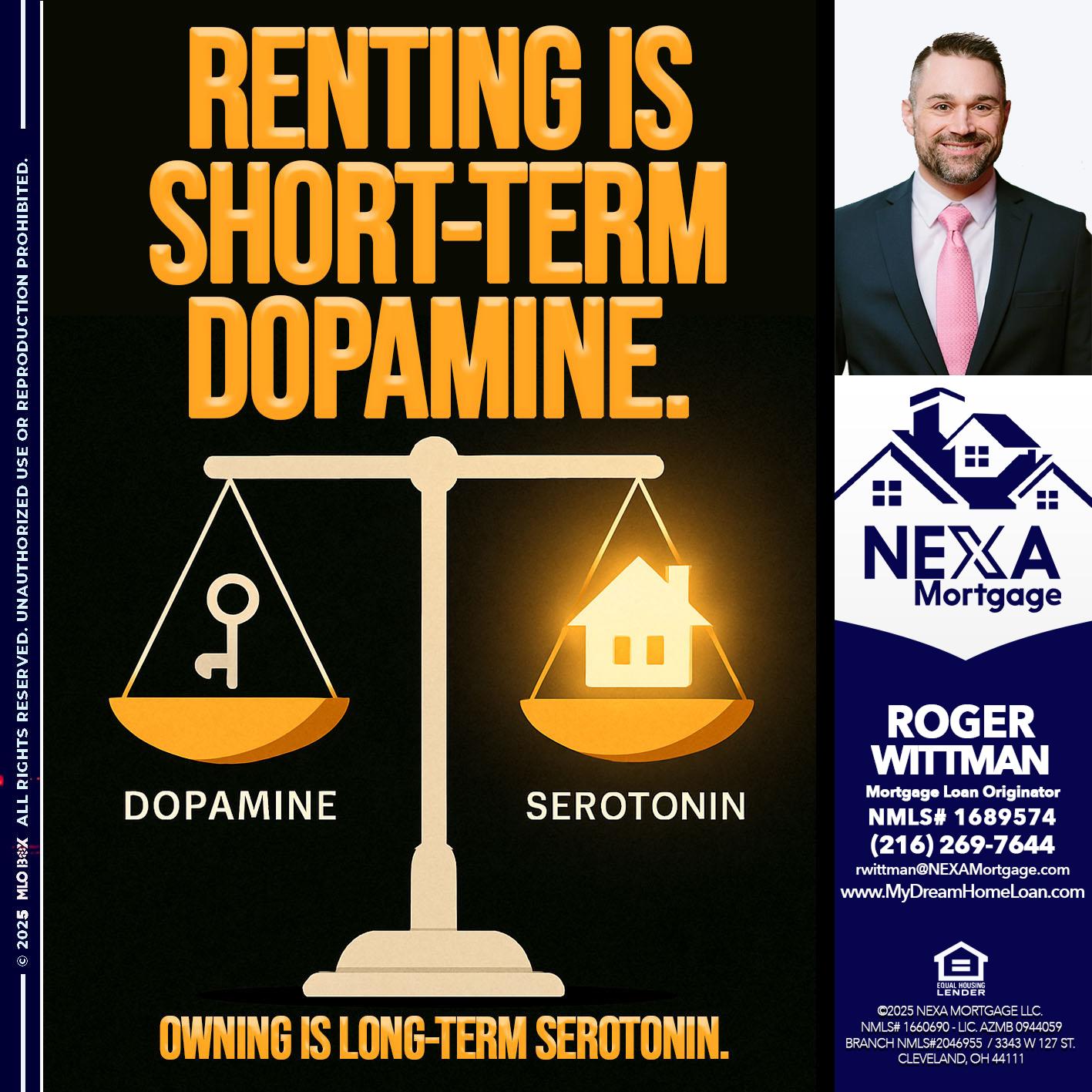 RENTING IS SHORT TERM - Roger Wittman -Mortgage Loan Originator