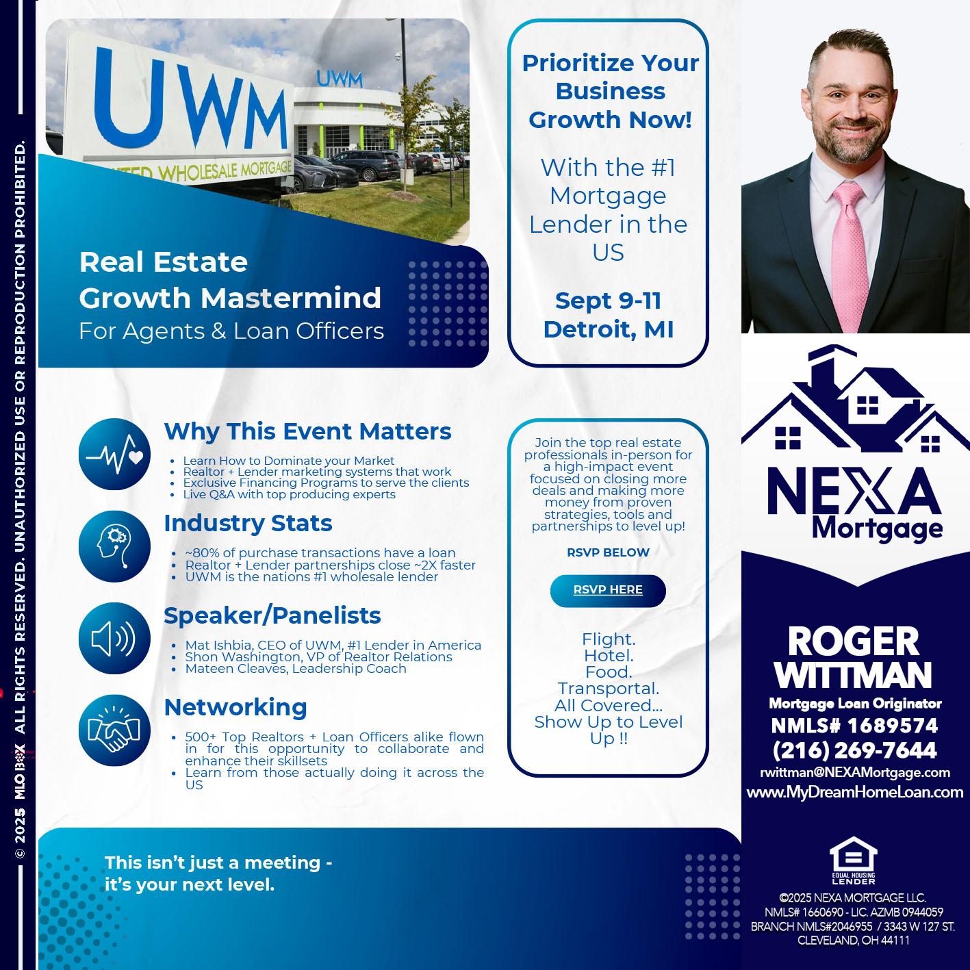 DETROIT TRIP - Roger Wittman -Mortgage Loan Originator