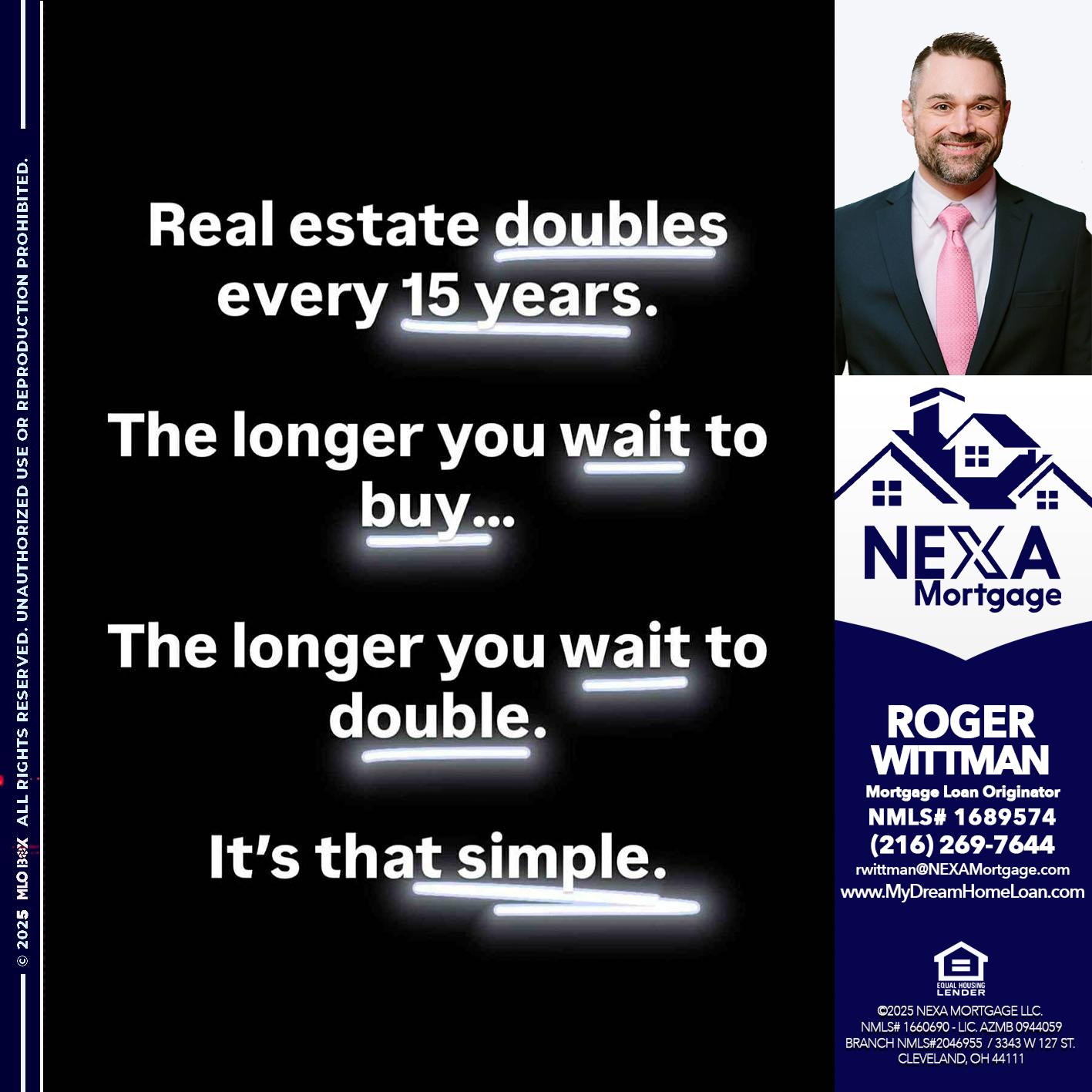 REAL ESTATE - Roger Wittman -Mortgage Loan Originator