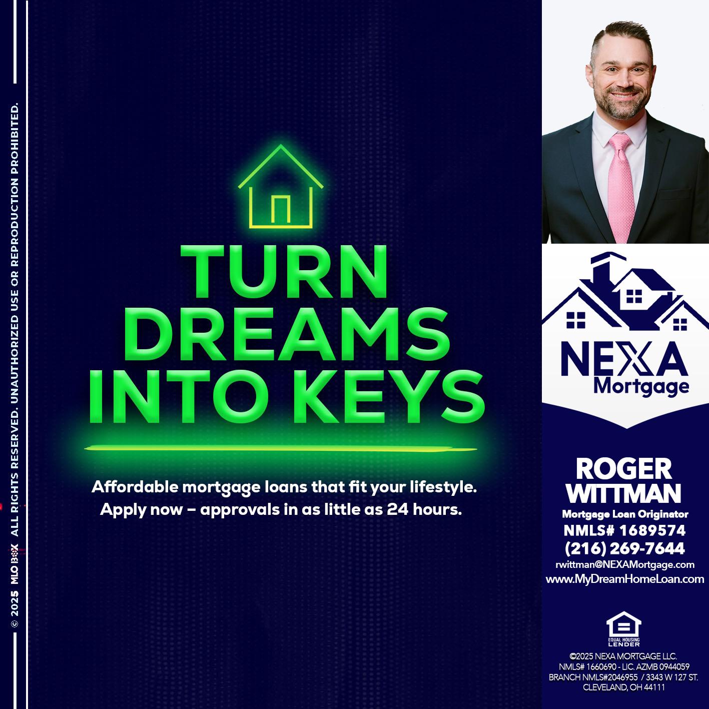 turn dreams - Roger Wittman -Mortgage Loan Originator