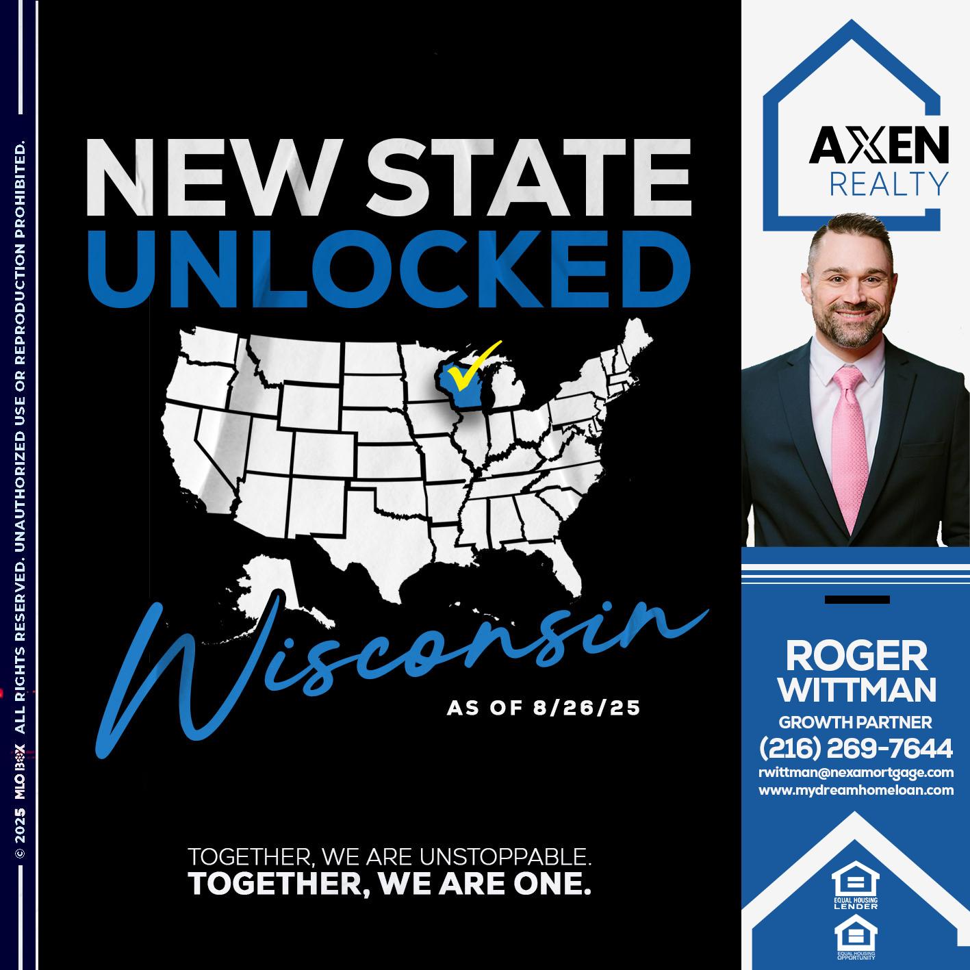 WISCONSIN - Roger Wittman -Mortgage Loan Originator