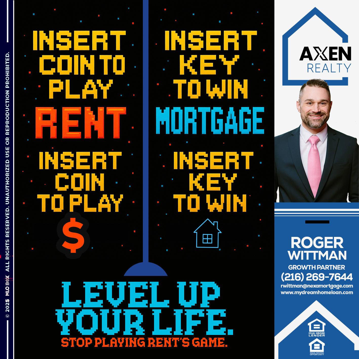 INSERT COIN - Roger Wittman -Mortgage Loan Originator