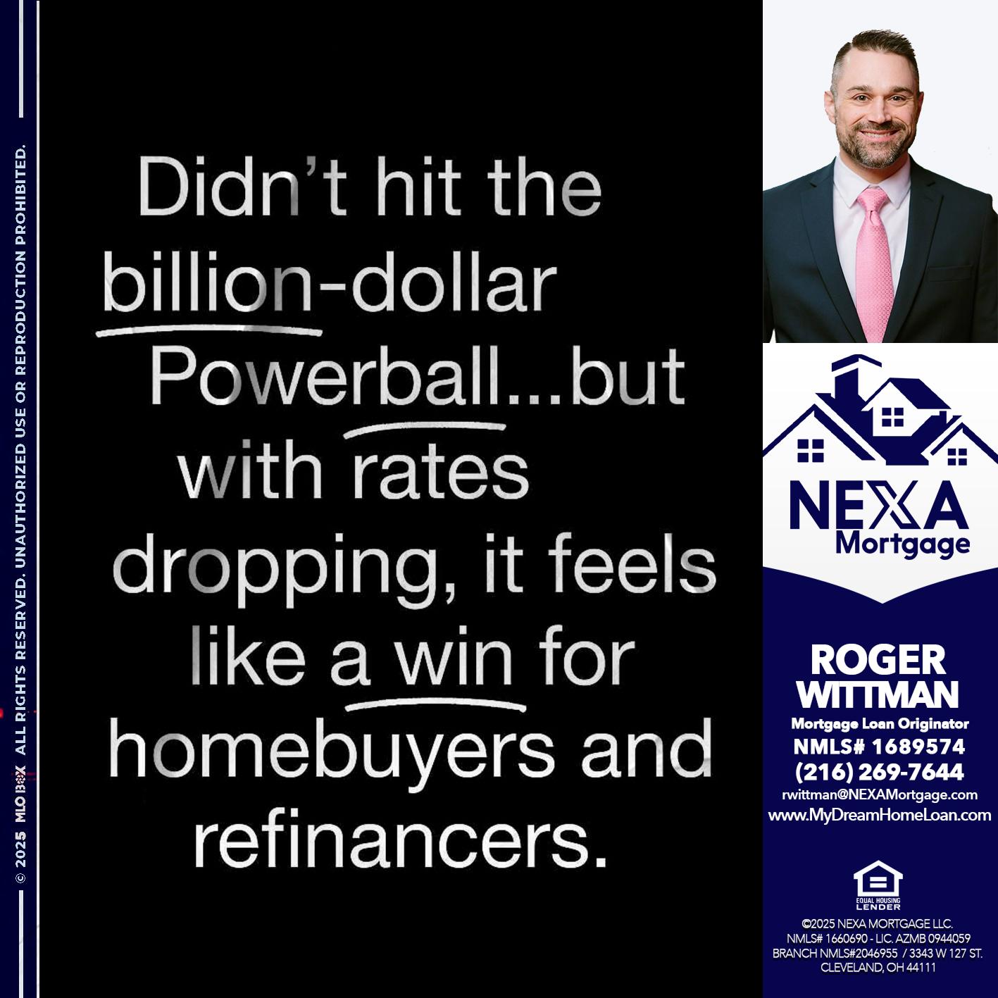 DIDNT HIT - Roger Wittman -Mortgage Loan Originator