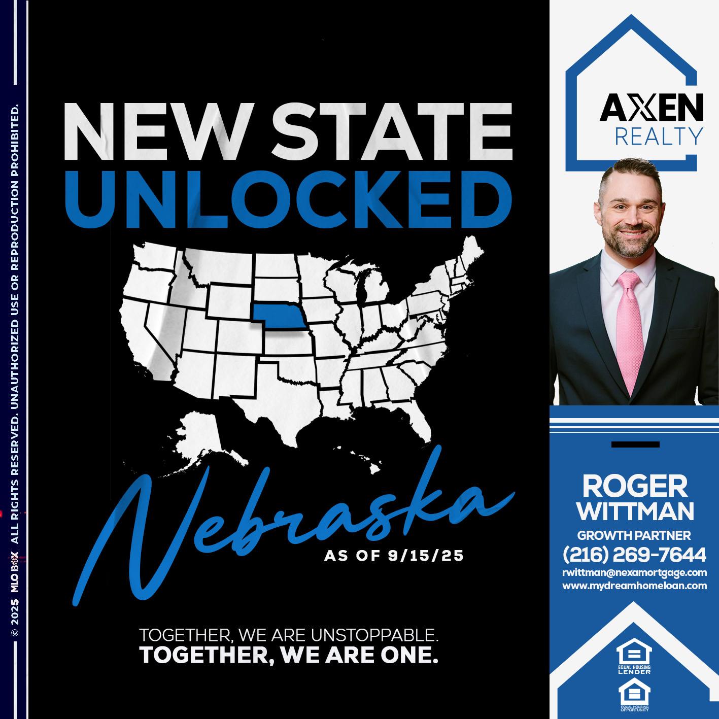 NEBRASKA UNLOCKED - Roger Wittman -Mortgage Loan Originator
