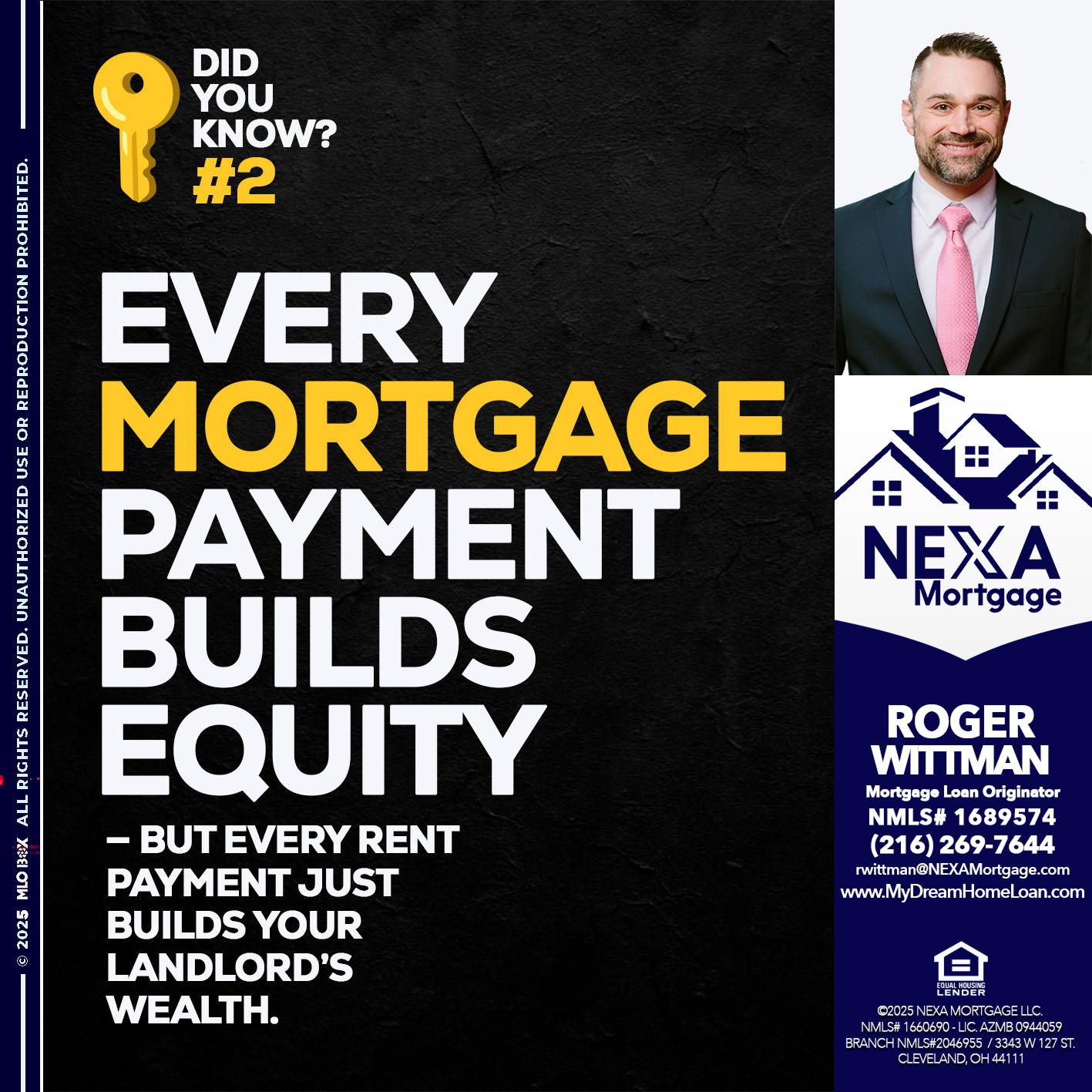DID YOU KNOW? - Roger Wittman -Mortgage Loan Originator