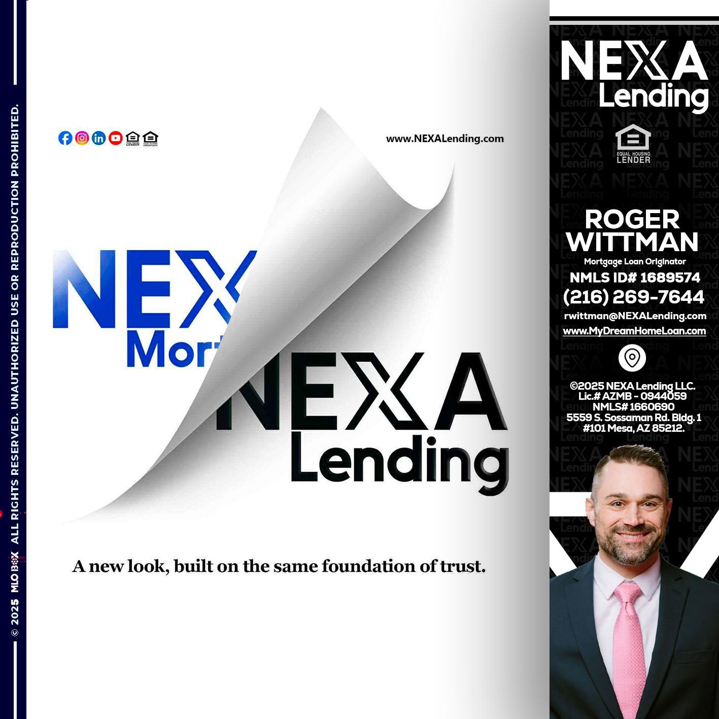 NEXA LENDING - Roger Wittman -Mortgage Loan Originator