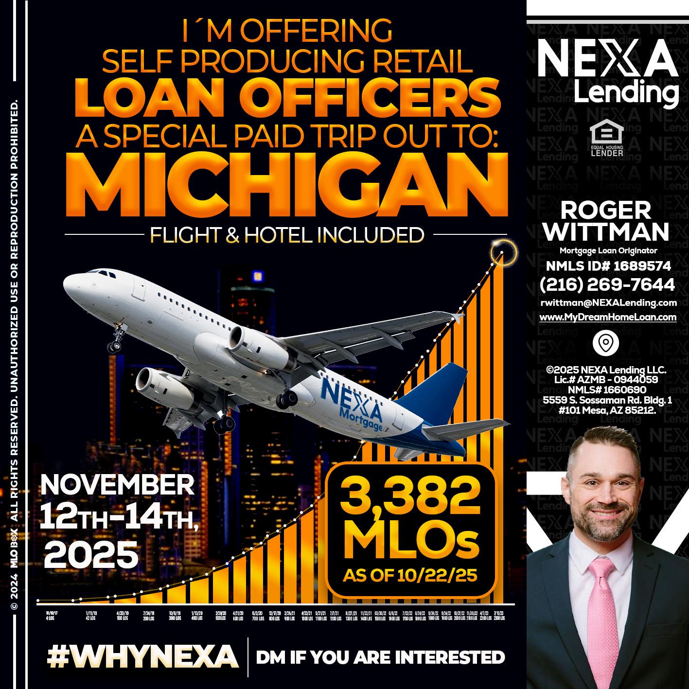 michigan trip - Roger Wittman -Mortgage Loan Originator