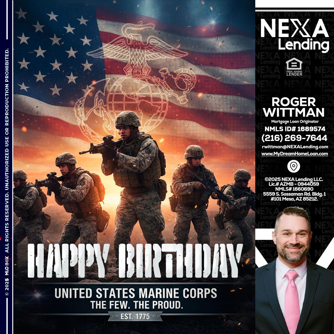 happy birthday - Roger Wittman -Mortgage Loan Originator