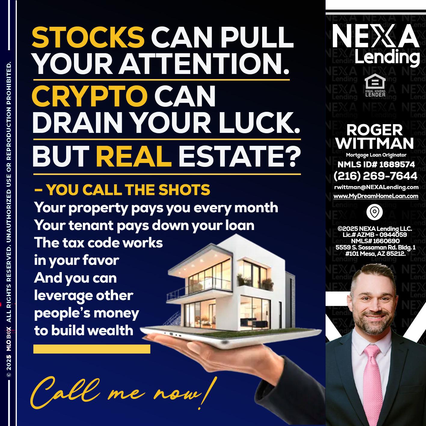 STOCK YOUR - Roger Wittman -Mortgage Loan Originator