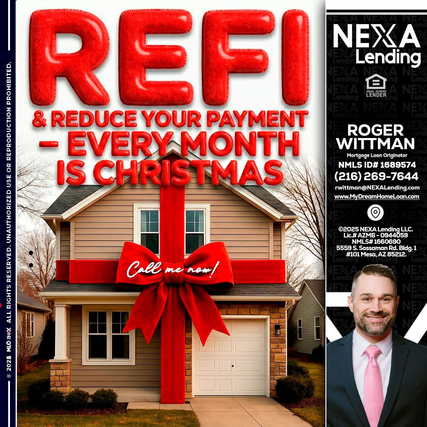REFI - Roger Wittman -Mortgage Loan Originator