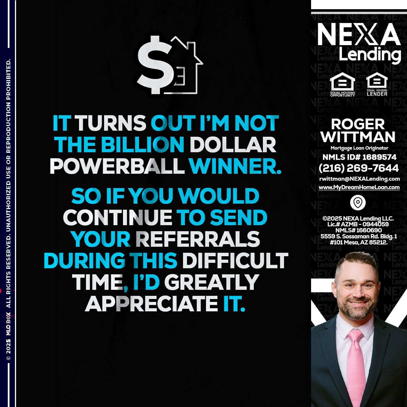 IT TURNS - Roger Wittman -Mortgage Loan Originator