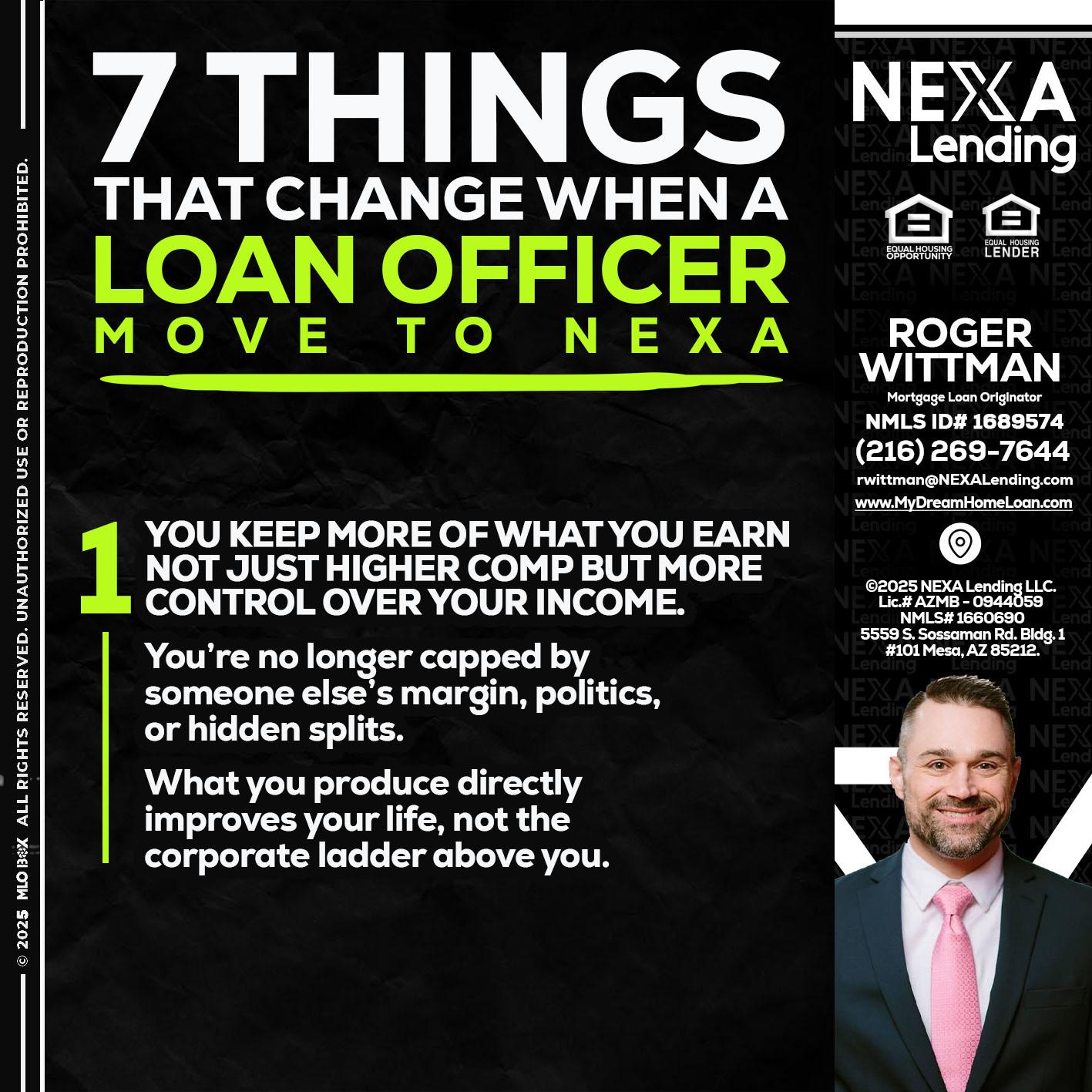 7 THINGS (1) - Roger Wittman -Mortgage Loan Originator