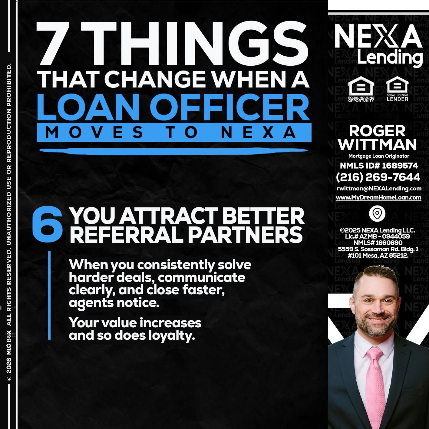 7 THINGS (6) - Roger Wittman -Mortgage Loan Originator