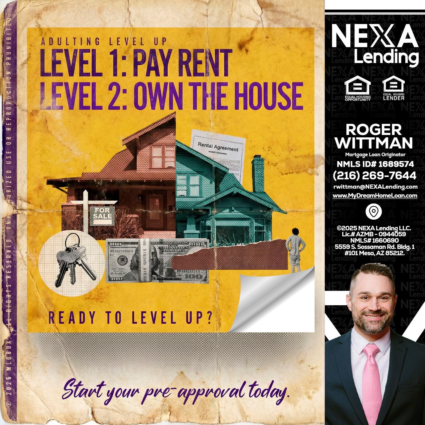 LEVEL 1 - Roger Wittman -Mortgage Loan Originator