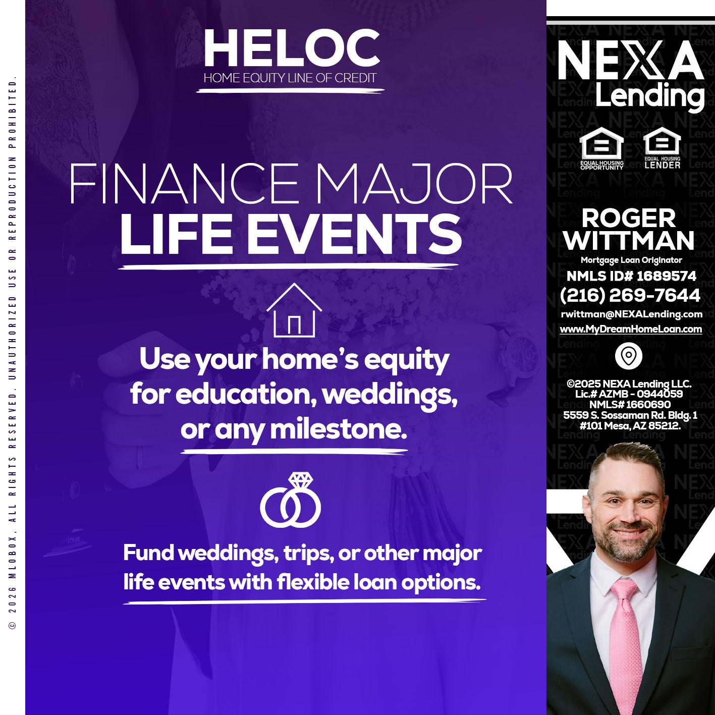 HELOC - Roger Wittman -Mortgage Loan Originator
