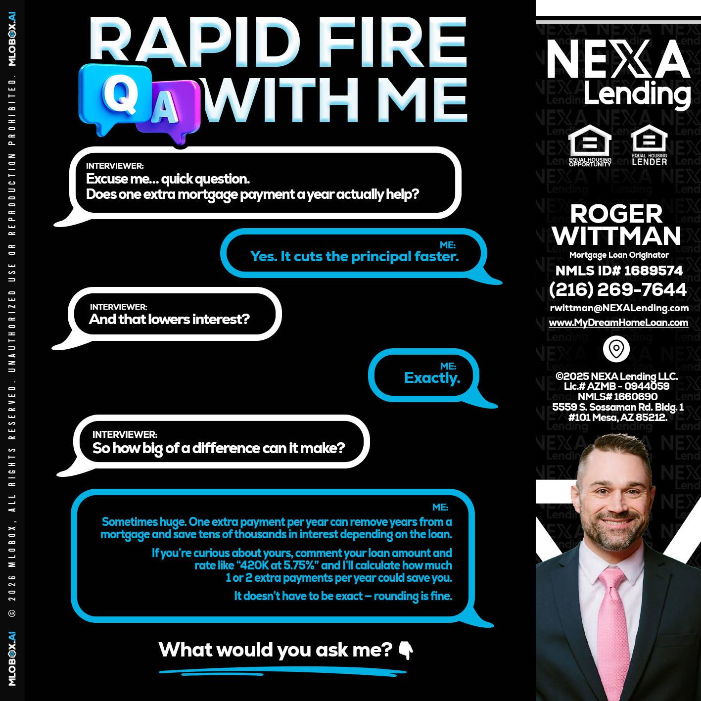 RAPID Q&A - Roger Wittman -Mortgage Loan Originator
