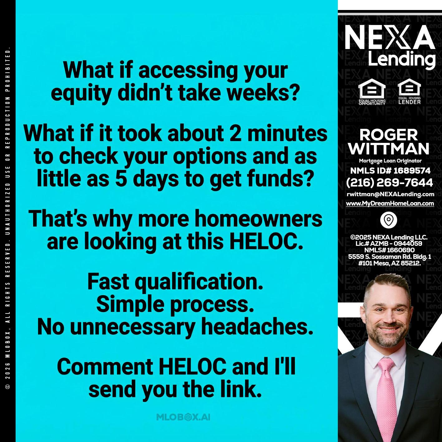 what if - Roger Wittman -Mortgage Loan Originator