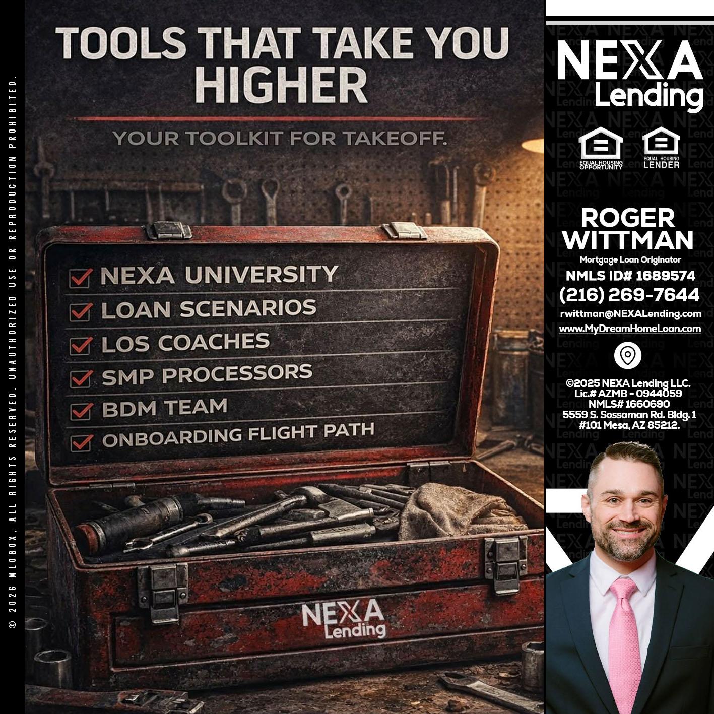 TOOLS THAT - Roger Wittman -Mortgage Loan Originator
