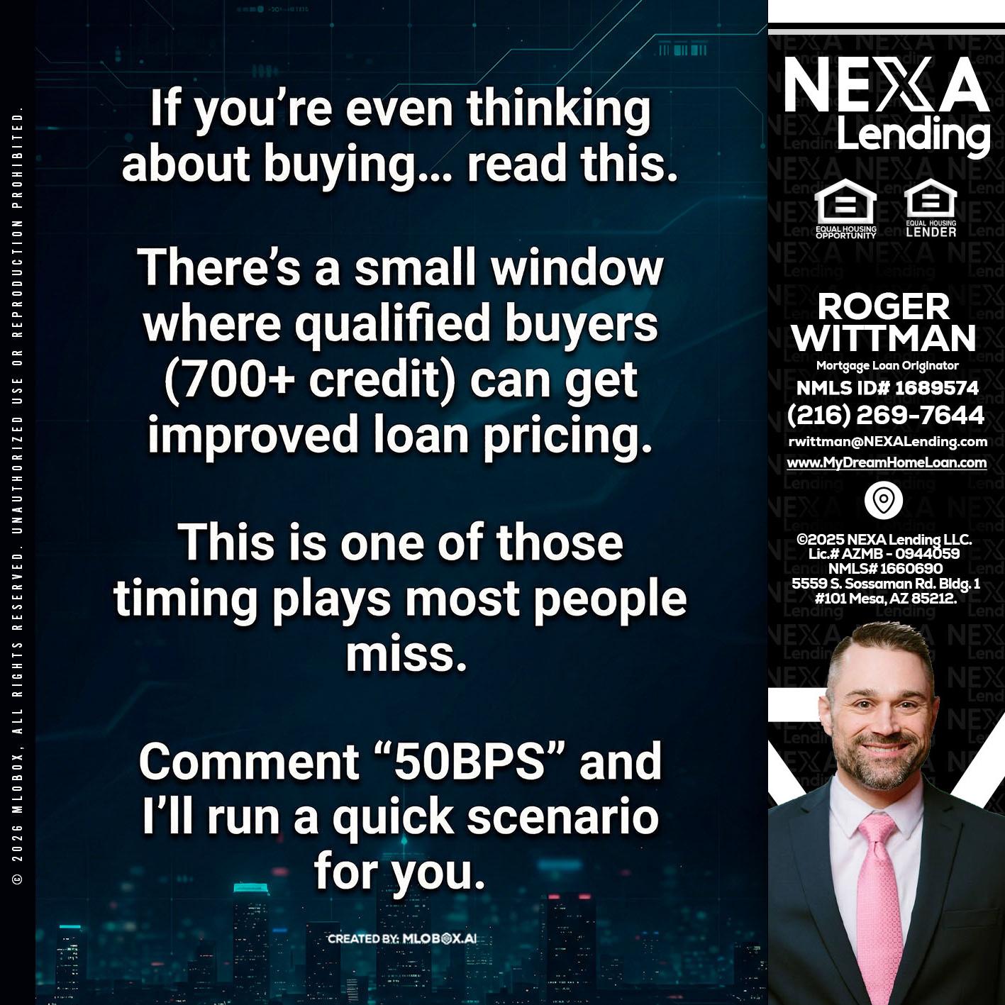 IF YOU EVER - Roger Wittman -Mortgage Loan Originator