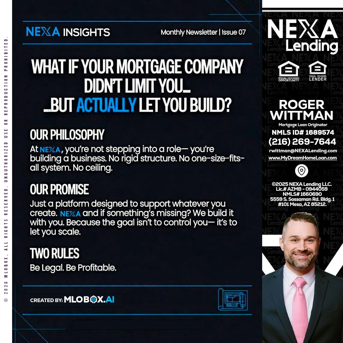 NEXA INSIGHTS - Roger Wittman -Mortgage Loan Originator