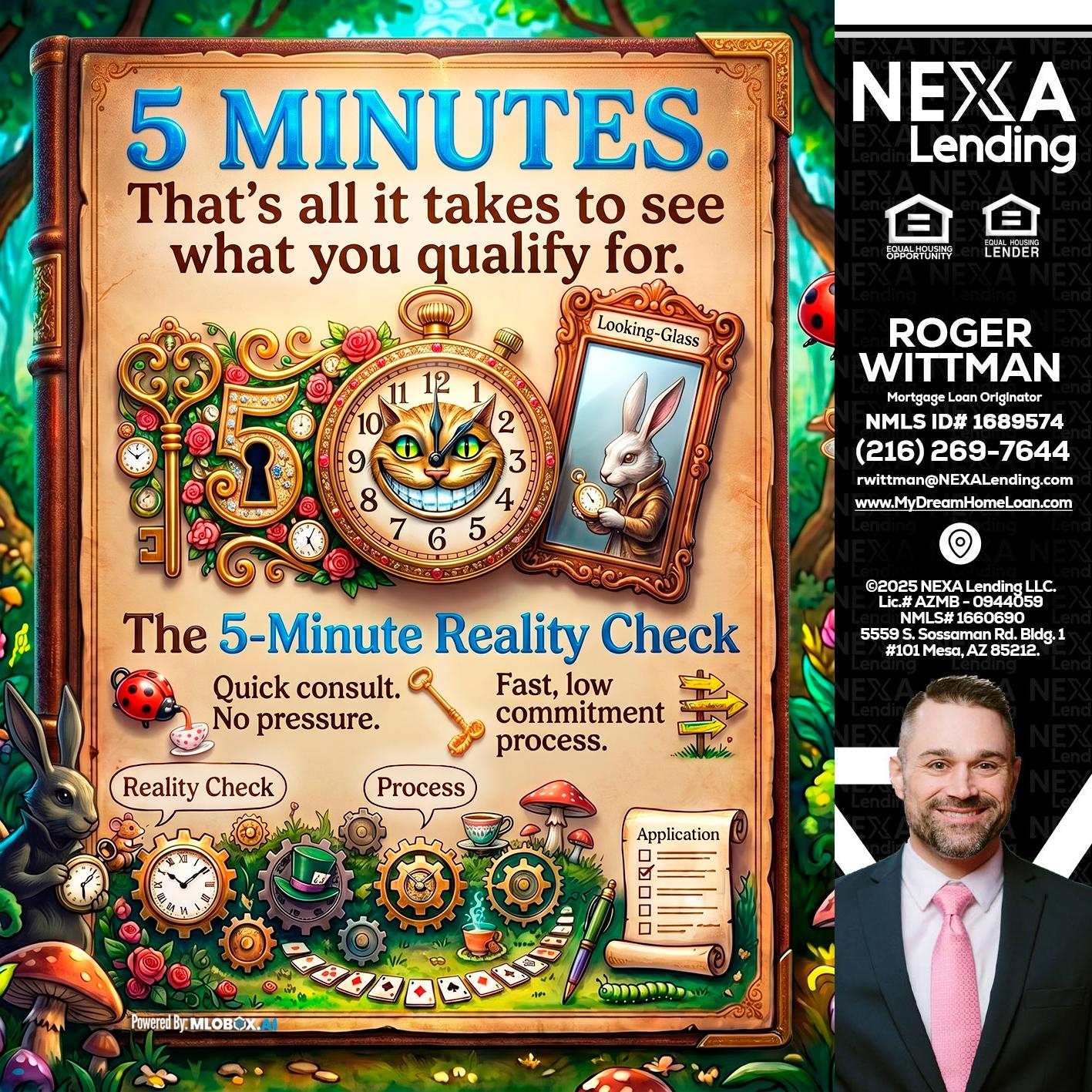 Reality Check! - Roger Wittman -Mortgage Loan Originator