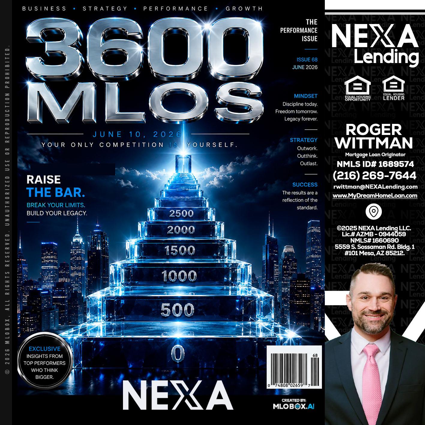 3600 MLOs - Roger Wittman -Mortgage Loan Originator