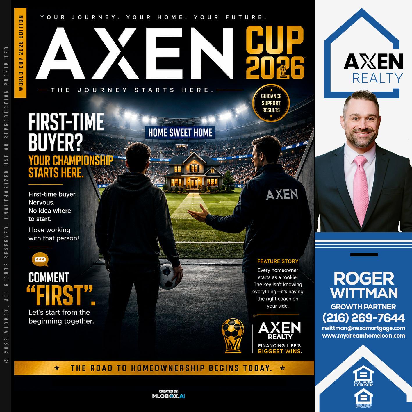 AXEN CUP 2026 - Roger Wittman -Mortgage Loan Originator