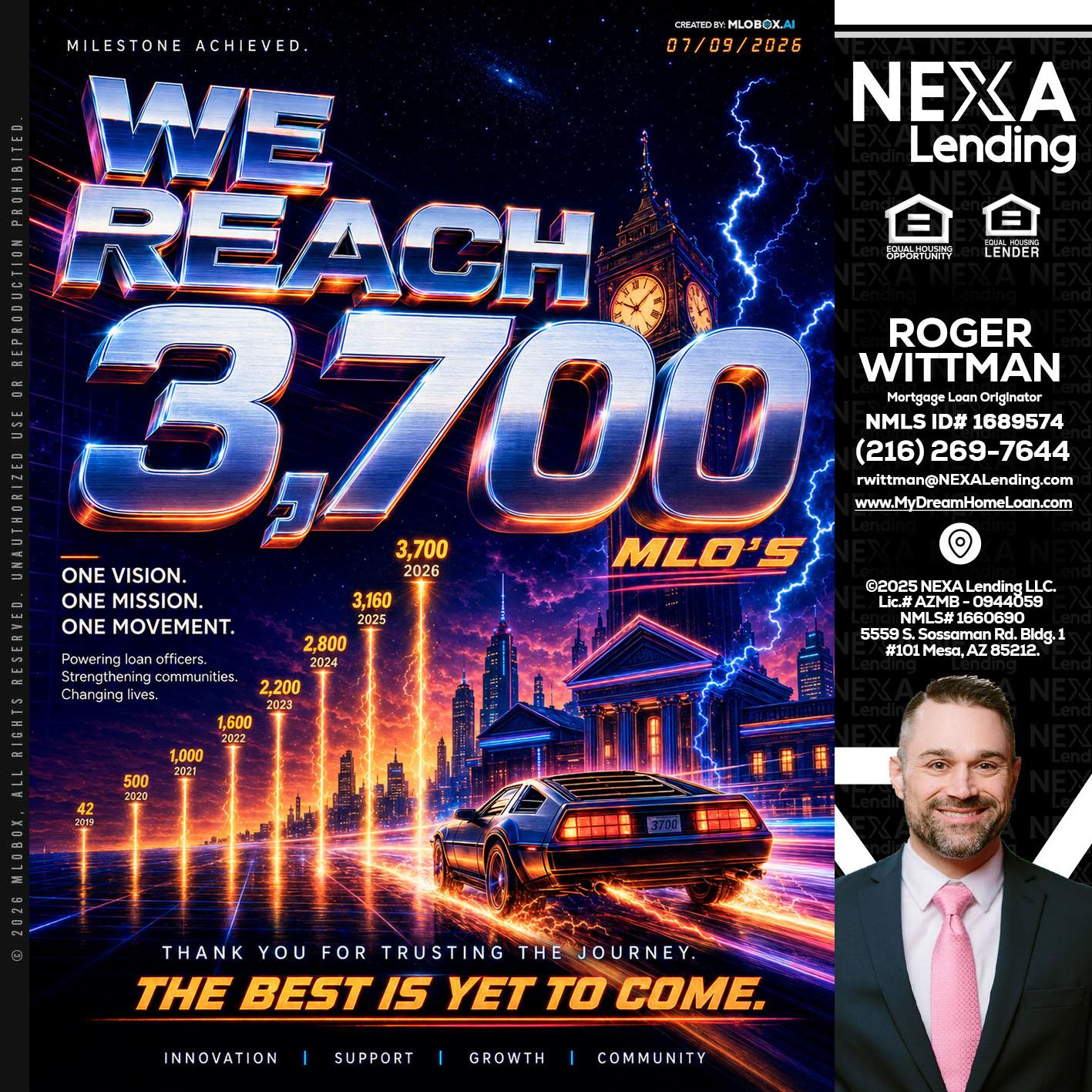 3700 MLOs - Roger Wittman -Mortgage Loan Originator