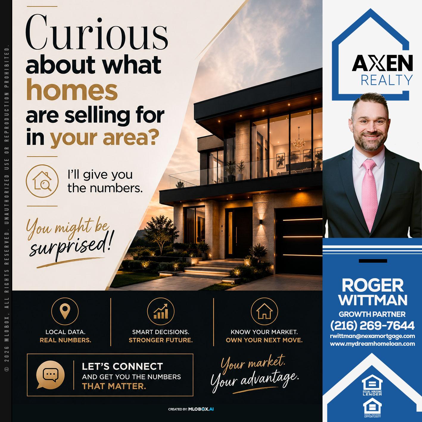curious about? - Roger Wittman -Mortgage Loan Originator