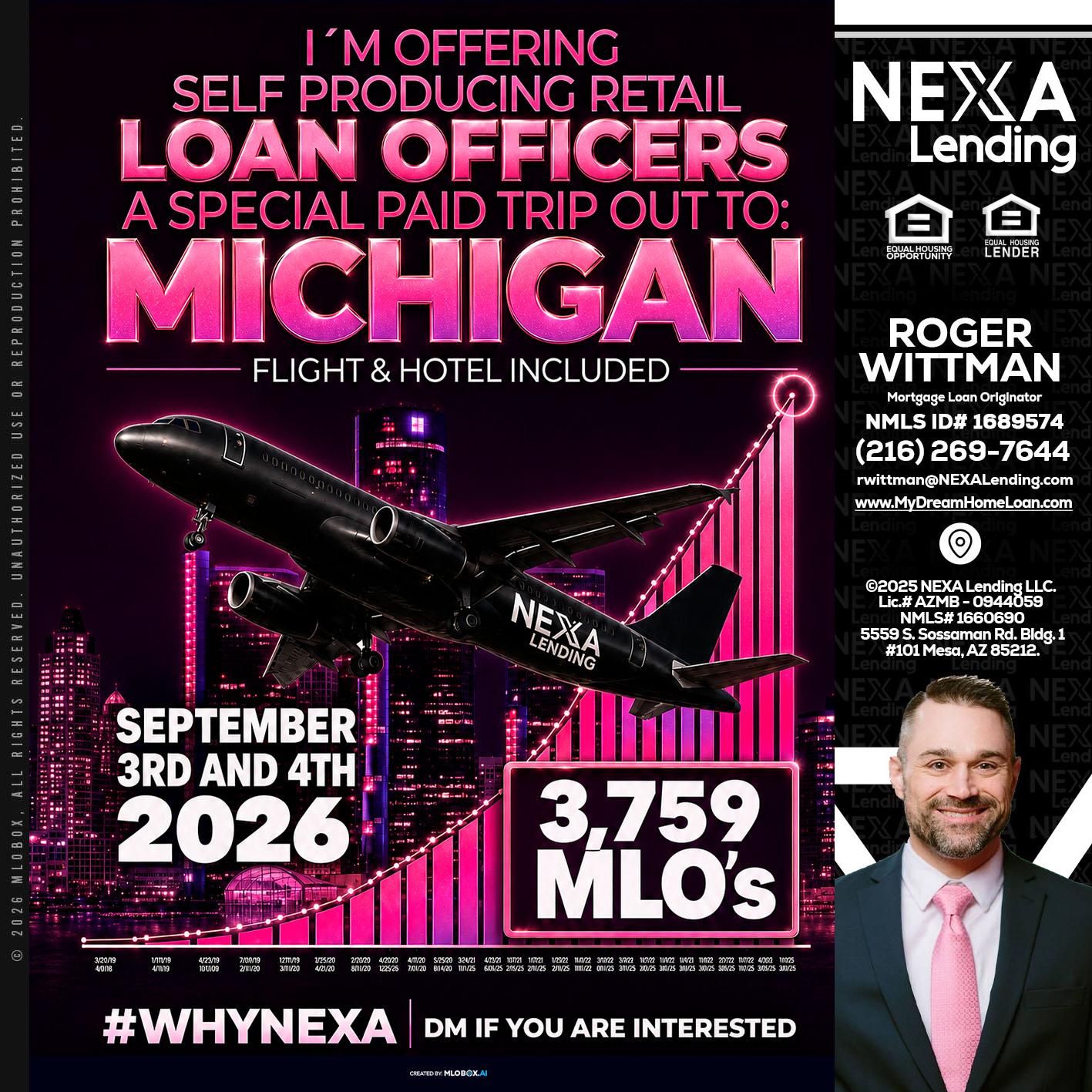 MICHIGAN TRIP - Roger Wittman -Mortgage Loan Originator