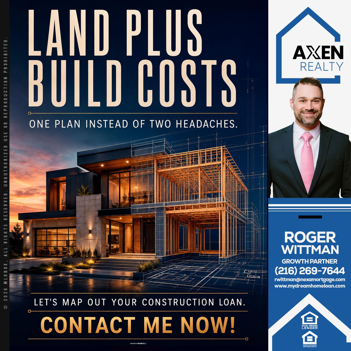 LAND PLUS - Roger Wittman -Mortgage Loan Originator