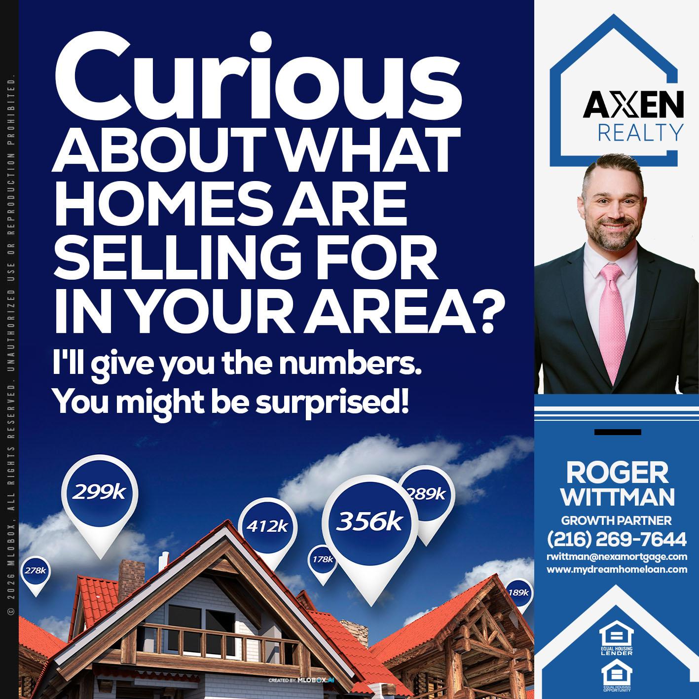 CURIOUS ABOUT? - Roger Wittman -Mortgage Loan Originator