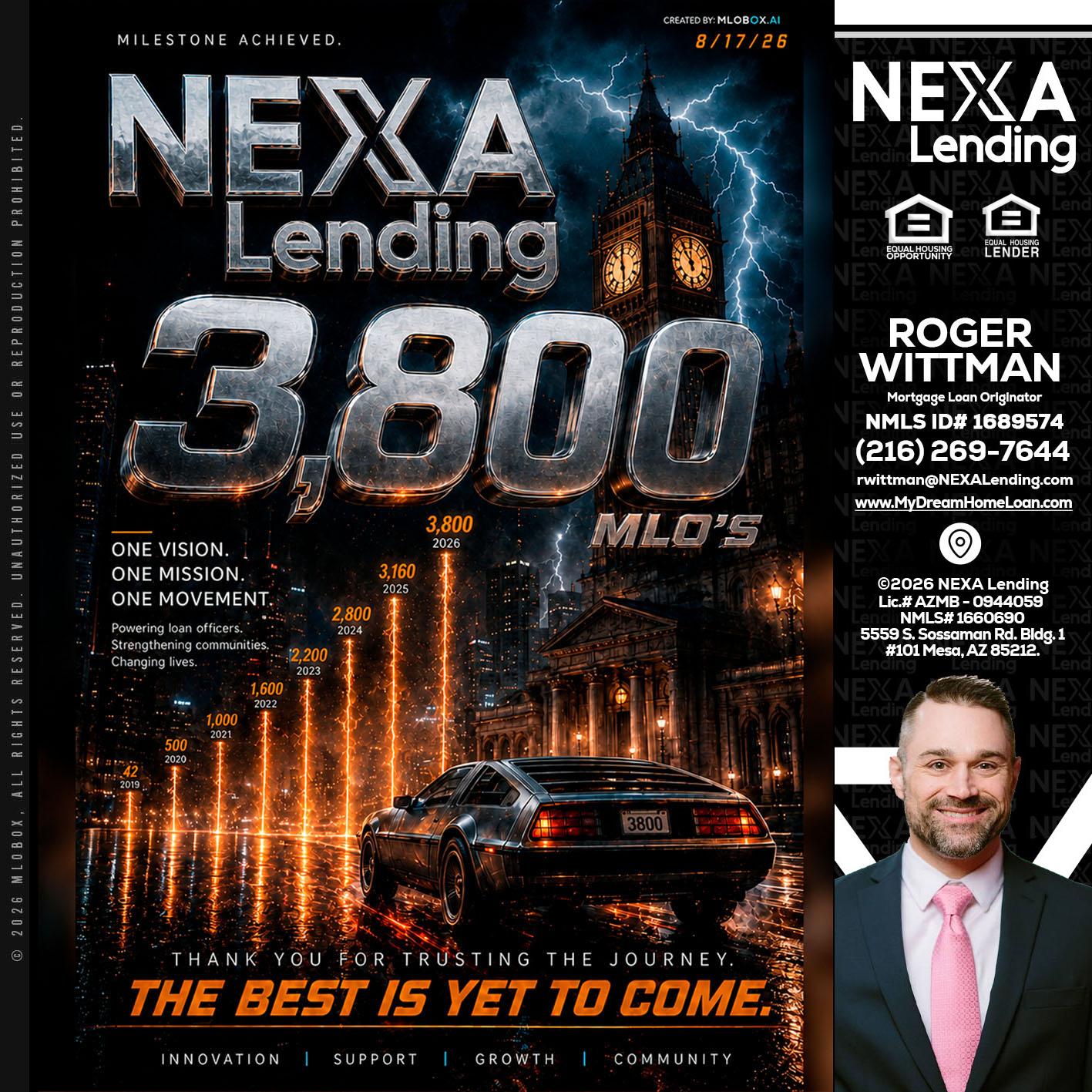 3800 future - Roger Wittman -Mortgage Loan Originator