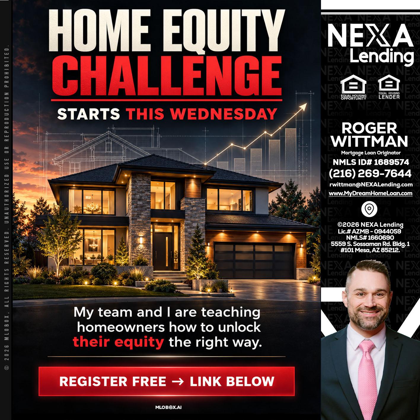 HOME EQUITY - Roger Wittman -Mortgage Loan Originator