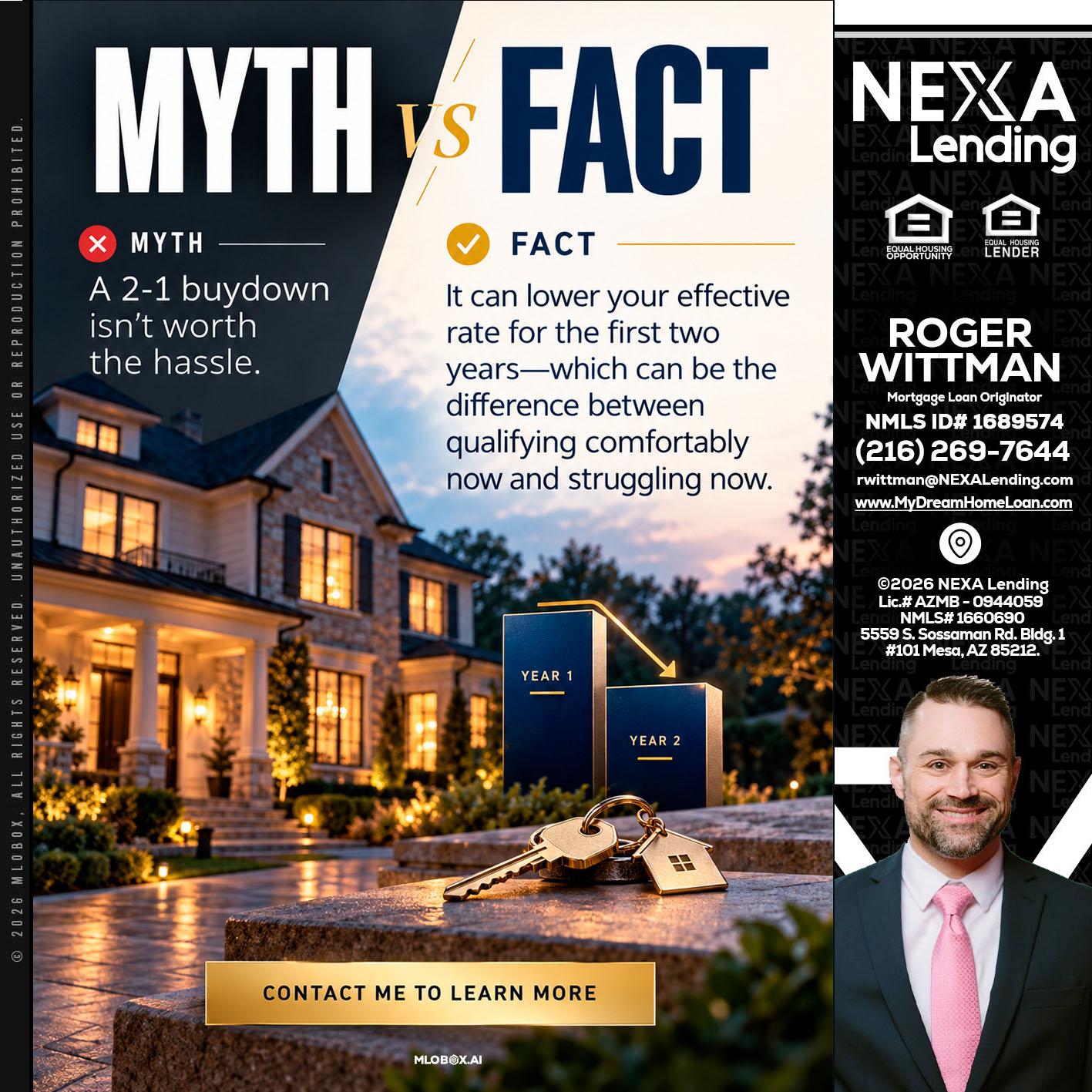 MYTH VS FACT - Roger Wittman -Mortgage Loan Originator
