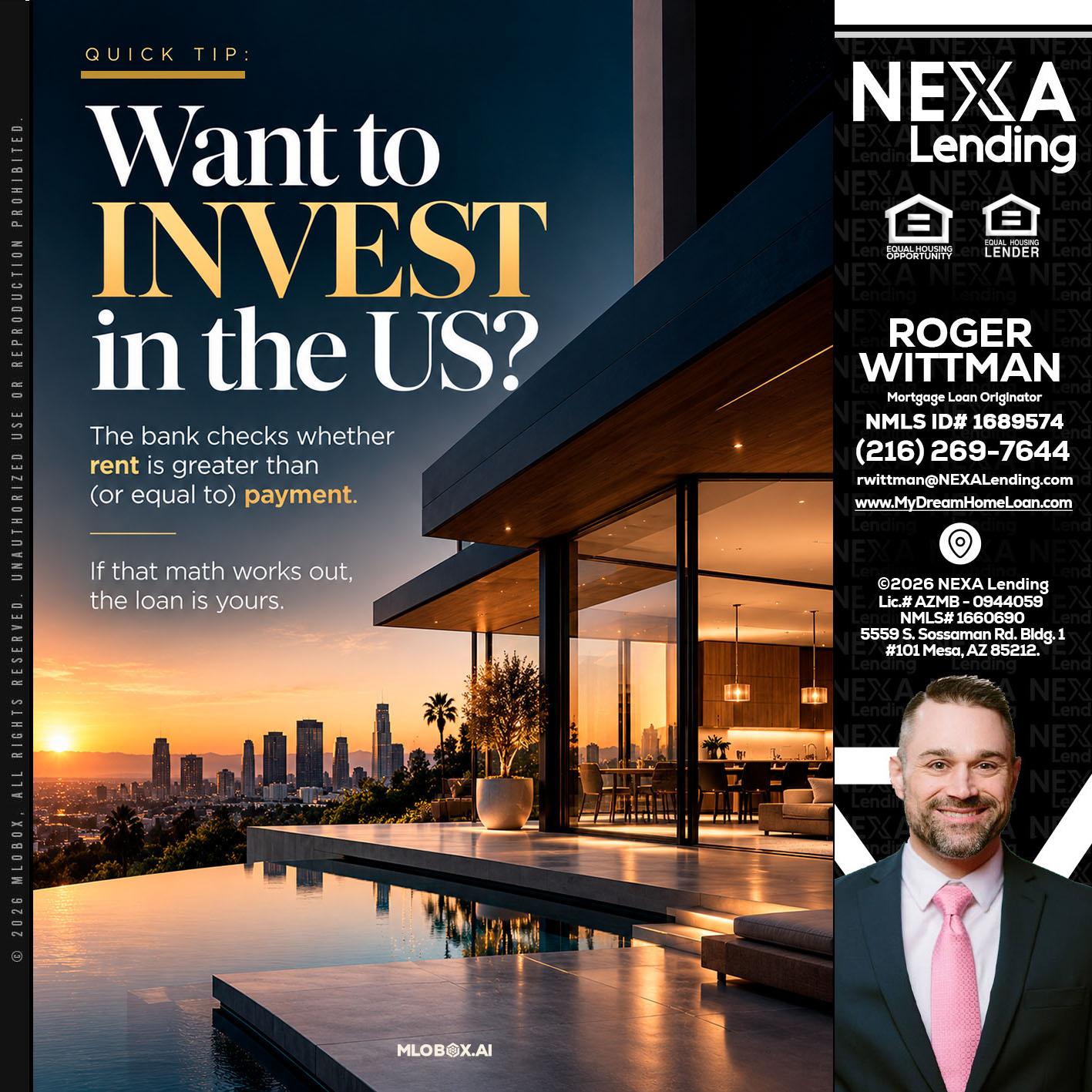 QUICK TIP - Roger Wittman -Mortgage Loan Originator