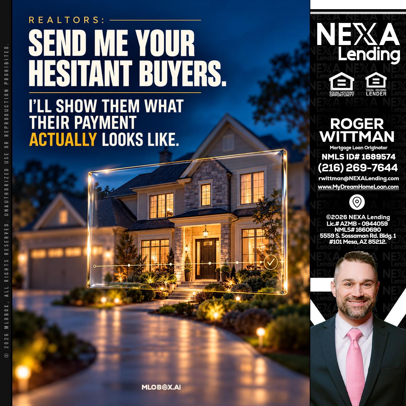 REALTOR - Roger Wittman -Mortgage Loan Originator